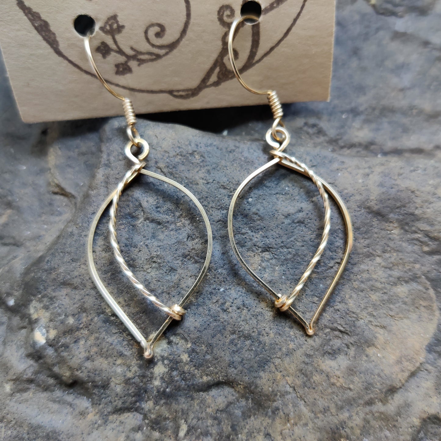 Leafy Earrings in 14k Gold Fill