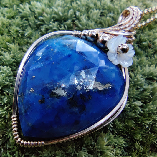 Lapis Lazuli in 14k Gold Fill Pendant Necklace