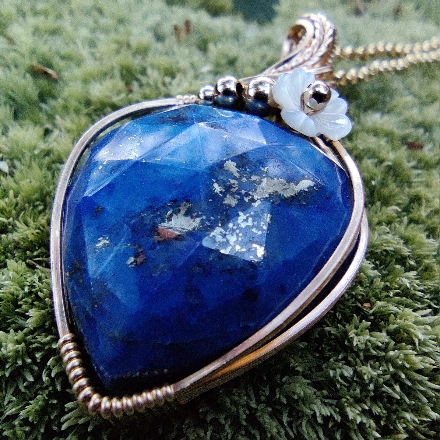 Lapis Lazuli in 14k Gold Fill Pendant Necklace