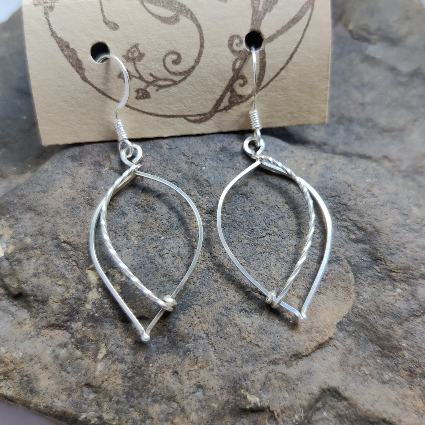 Leafy Earrings in Sterling Silver