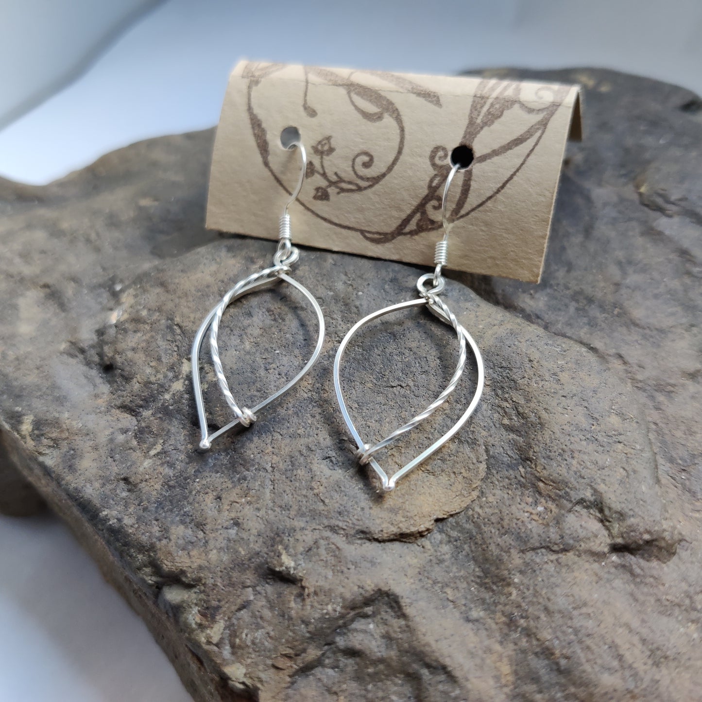 Leafy Earrings in Sterling Silver