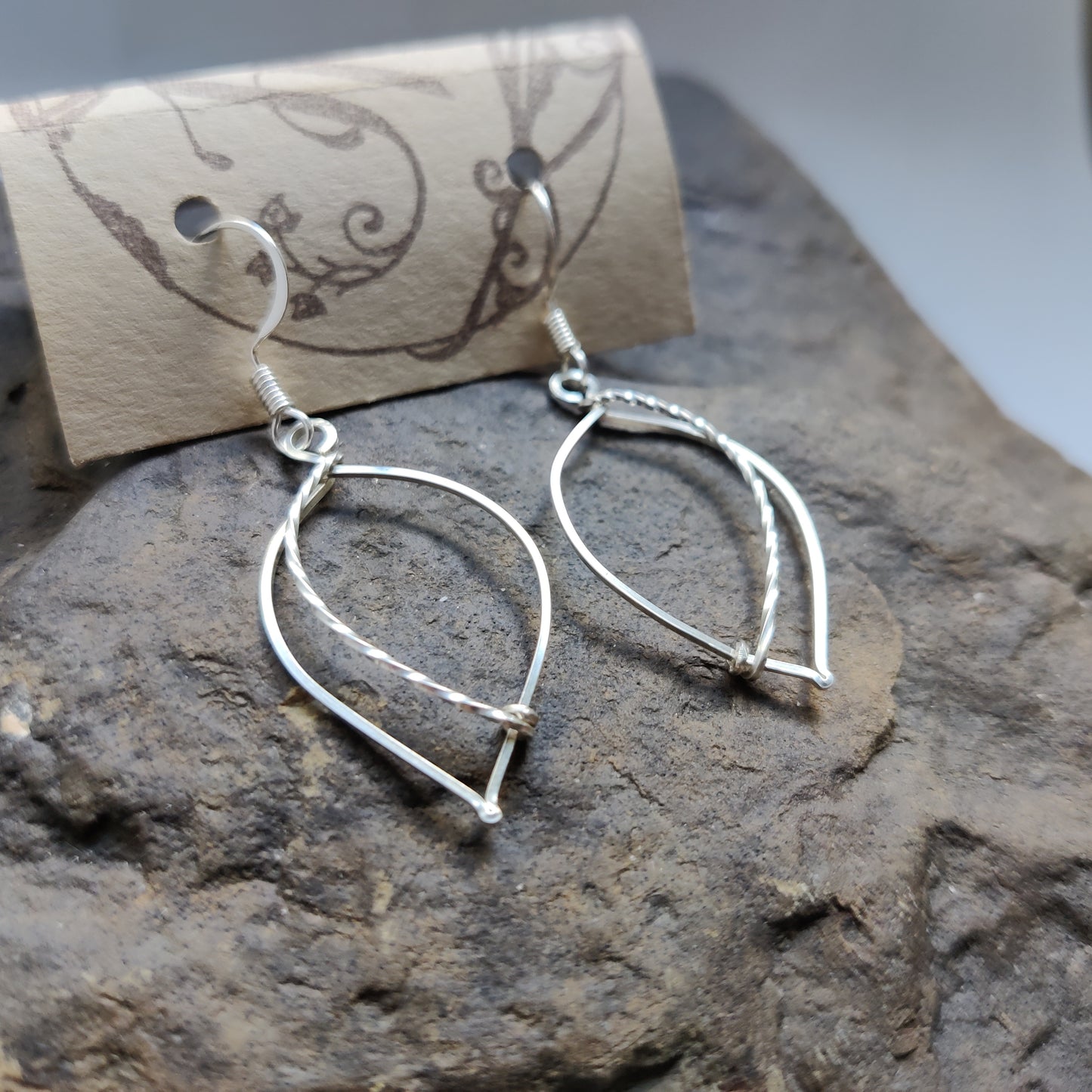 Leafy Earrings in Sterling Silver